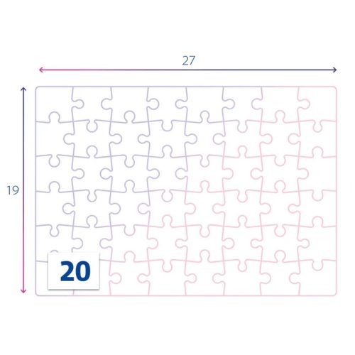Puzzle 2x20 darabos - Mágikus unikornis