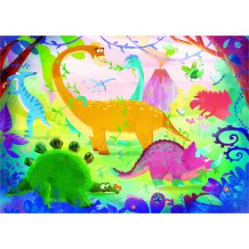 Puzzle 2x20 darabos - Vidám dínók