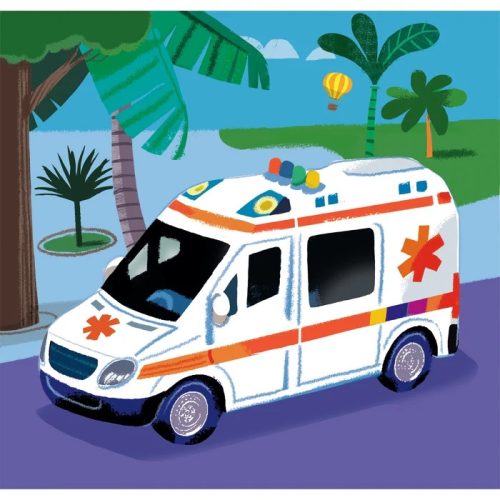 Puzzle 3x48 darabos - Szirénázó járművek