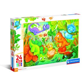 Puzzle 24 darabos maxi - Vidám dínók