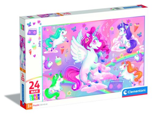 Puzzle 24 darabos maxi - Vidám dínók