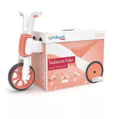 Chillafish - Bunzi a variálható tanulóbicikli - korall rózsaszín 12 hó+