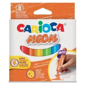Maxi háromszögletű neon zsírkréta, 8 db-os