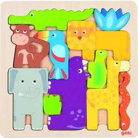 Kreatív puzzle, szafari
