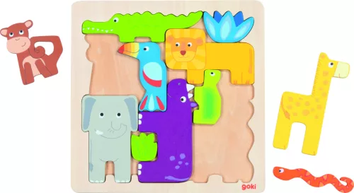 Kreatív puzzle, szafari
