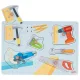Hangot adó puzzle - szerszámok 12 hó+