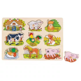 Hangot adó puzzle - háziállatok 12 hó+