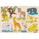Fogantyús puzzle - vadállatok 12 hó+