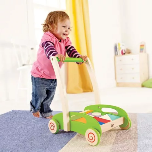 Hape Építőkockás járássegítő - 12 hó+