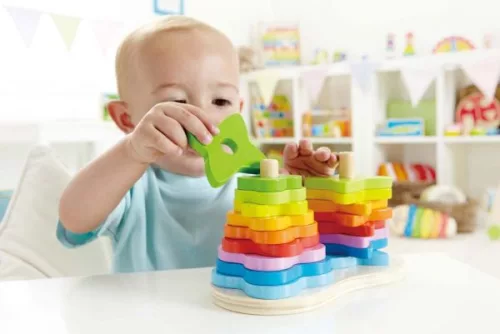 Hape Montessori - Szivárványos forgass el! 12 hó+