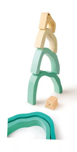 Hape Jegesmedve piramis - Montessori építő 24 hó+