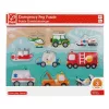 Hape Fogantyús Puzzle - Szirénázó Járművek 24 hó+