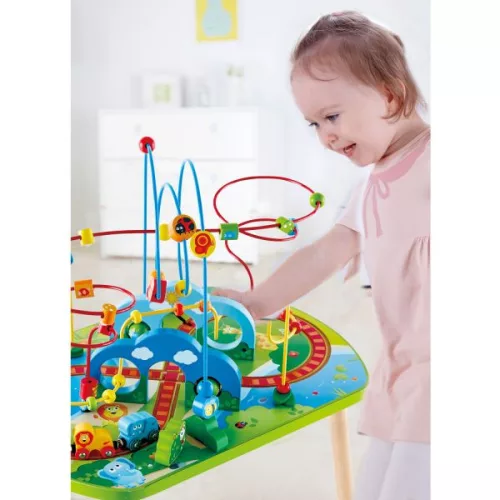 Hape Vonatozás a dzsungelbe-Tekergő asztal - 18 hó+