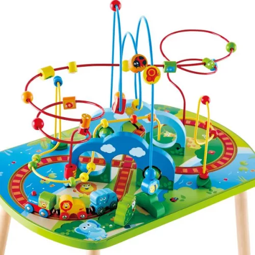 Hape Vonatozás a dzsungelbe-Tekergő asztal - 18 hó+