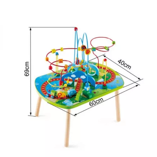 Hape Vonatozás a dzsungelbe-Tekergő asztal - 18 hó+