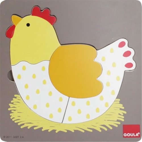 Fejlődés Puzzle - Csibe, GOULA 24 hó+
