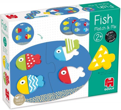 Halacskás szín- és formakereső, GOULA Brain Games - 24 hó+