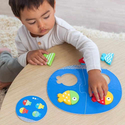 Halacskás szín- és formakereső, GOULA Brain Games - 24 hó+