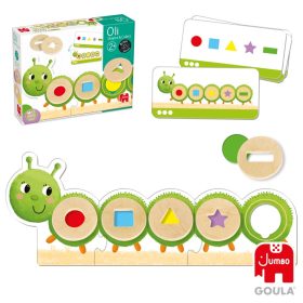   Oli a formás-színes százlábú - Szín és formakombinációs fejlesztőjáték, GOULA 24 hó+