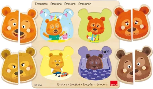 Mit érez Macika? - párosító puzzle, GOULA 24 hó+