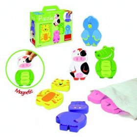 Kinek a feje? - mágneses puzzle, GOULA 12 hó+