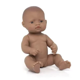   Latin-amerikai baba - fiú, kopasz, fürdethető, 32 cm 12 hó+