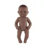 Latin-amerikai baba - lány, kopasz, fürdethető, 32 cm 12 hó+