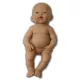 Európai Baba - lány, kopasz, fürdethető, 24,5 cm 24 hó+