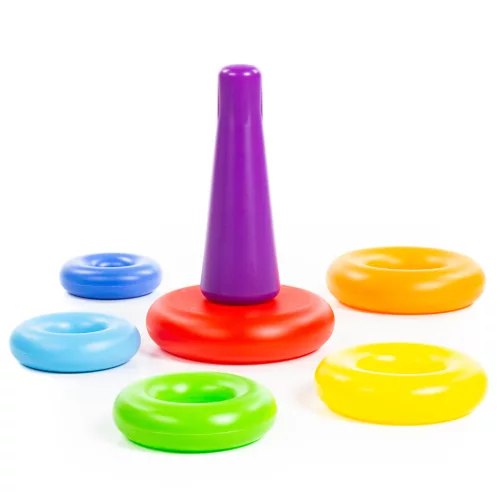 Montessori gyűrűtorony, 7 darabos 12 hó+