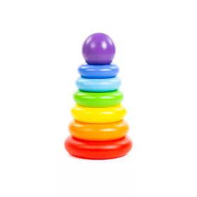 Montessori gyűrűtorony, 8 darabos 12 hó+